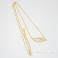 Fashion Eye Yellow Gold Necklace